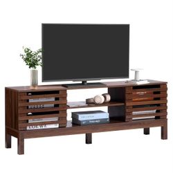 Modern Wood TV Stand – 53” Wide, Fits TVs up to 60”