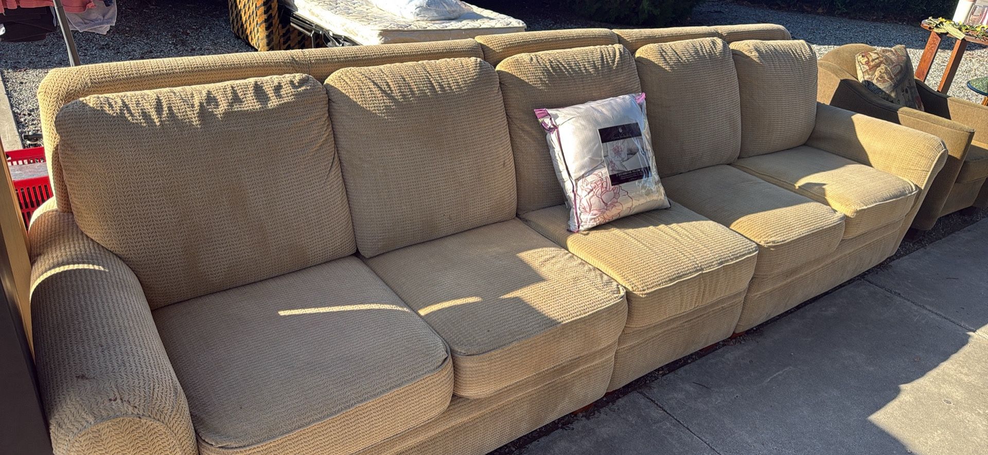 Lazyboy Couch Tan $100 OBO