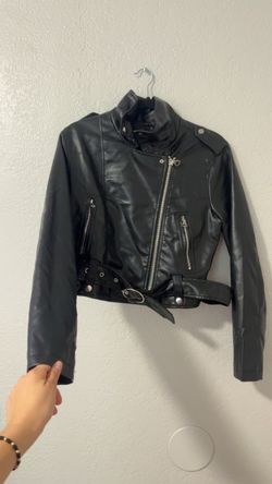 Leather sweather