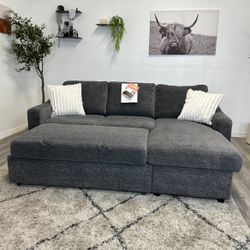Gray Sectional Sleeper Couch - Free Delivery 