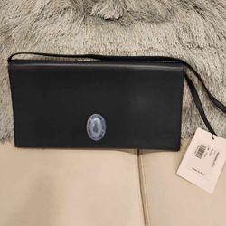 Brand New Navy Celine Pochette Oval Leather  Purse. Tags Attached. Made 