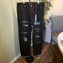 Purple jeans