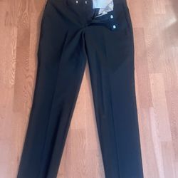 Kenneth Cole Pants Mens 33X30 Flat Front Dress Black 