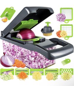 Vegetable Chopper With 8 Blades, New In Box