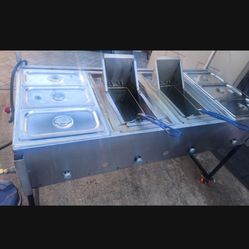 Taco Cart With Deep Fryer- Used One Time Only Had It Custom Made