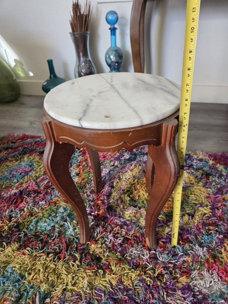 Marble top small table $20 Vintage
