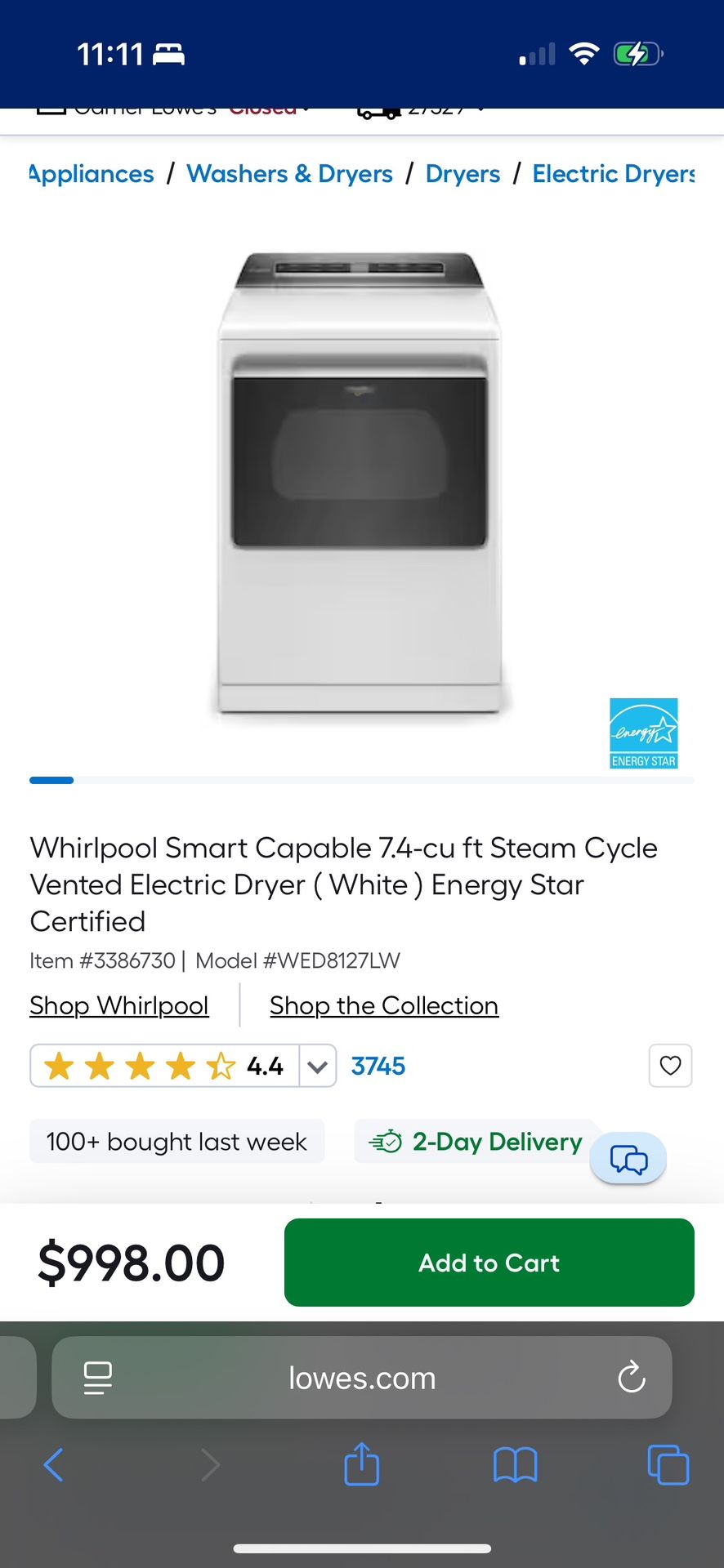 Whirlpool Wash And Dryer