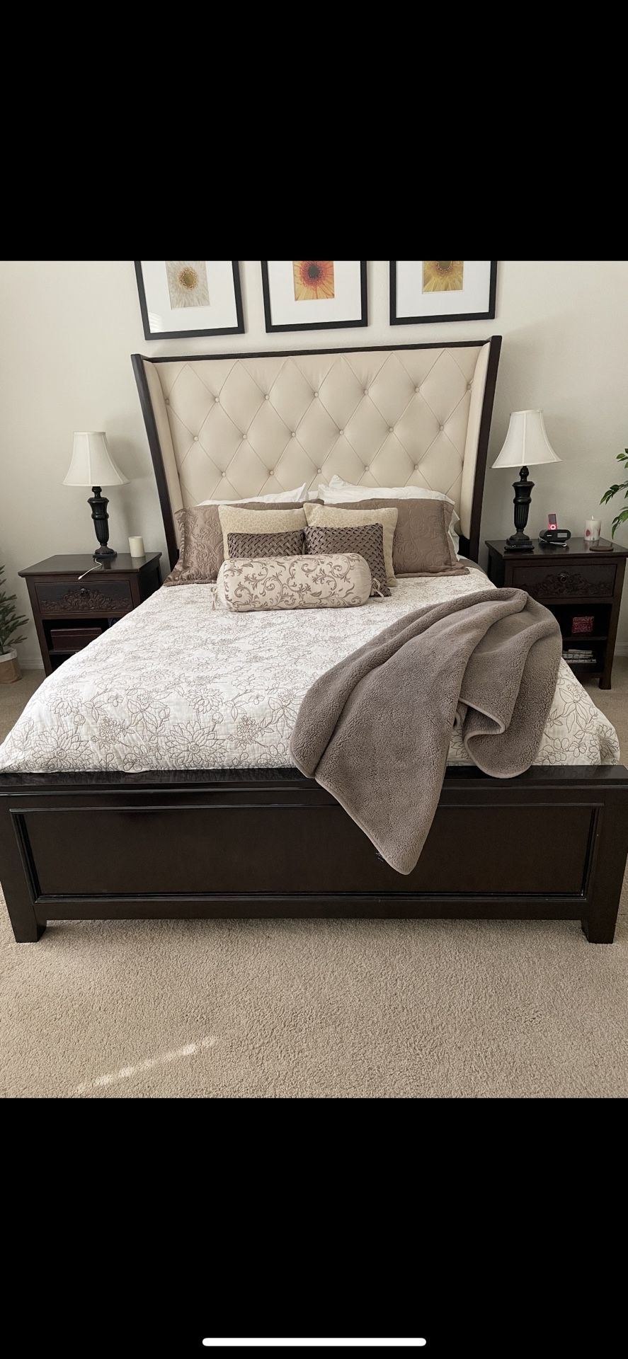 Queen Bed Frame With Wireless Remote Control