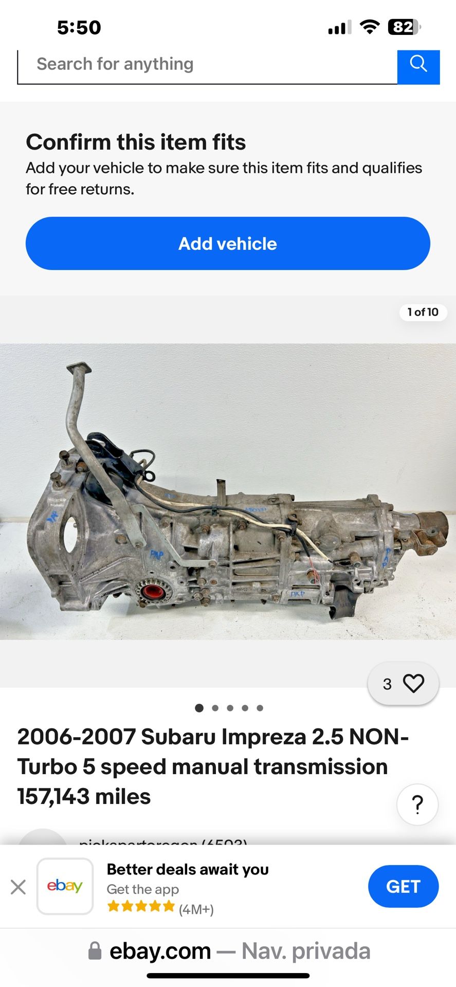 Subaru 5 Speed Manual Transmission