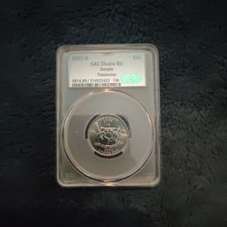 2002 D CAC Choice BU Tennessee Quarter