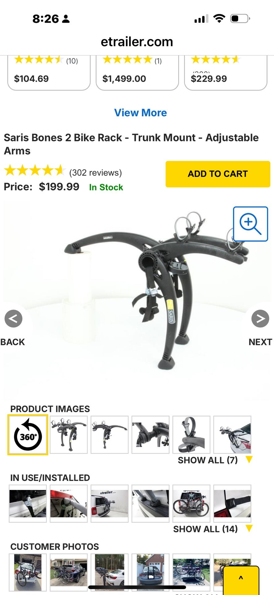 Saris Bones 2 Bike Rack