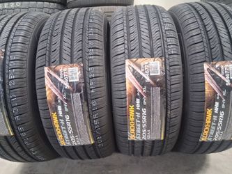 ( 4 TIRES  ) 205/55R16 BLACKHAWK