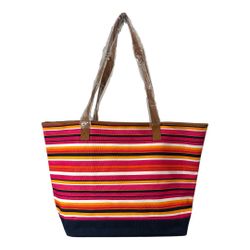 NWT Thirty-One 31 Lakeside Tote Pinstripe Punch Beach Bag Stripes Pool Vacation