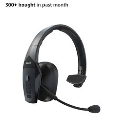 BlueParrott B550-XT Mono Bluetooth Wireless Headphones 96% Noise Canceling Over Head Trucker Headset with Mic, 100% Voice Control, 