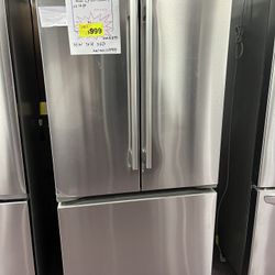 Refrigerator, LG New Open Box 33” W 3 Door Fridge 