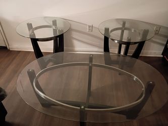 Living room glass tables