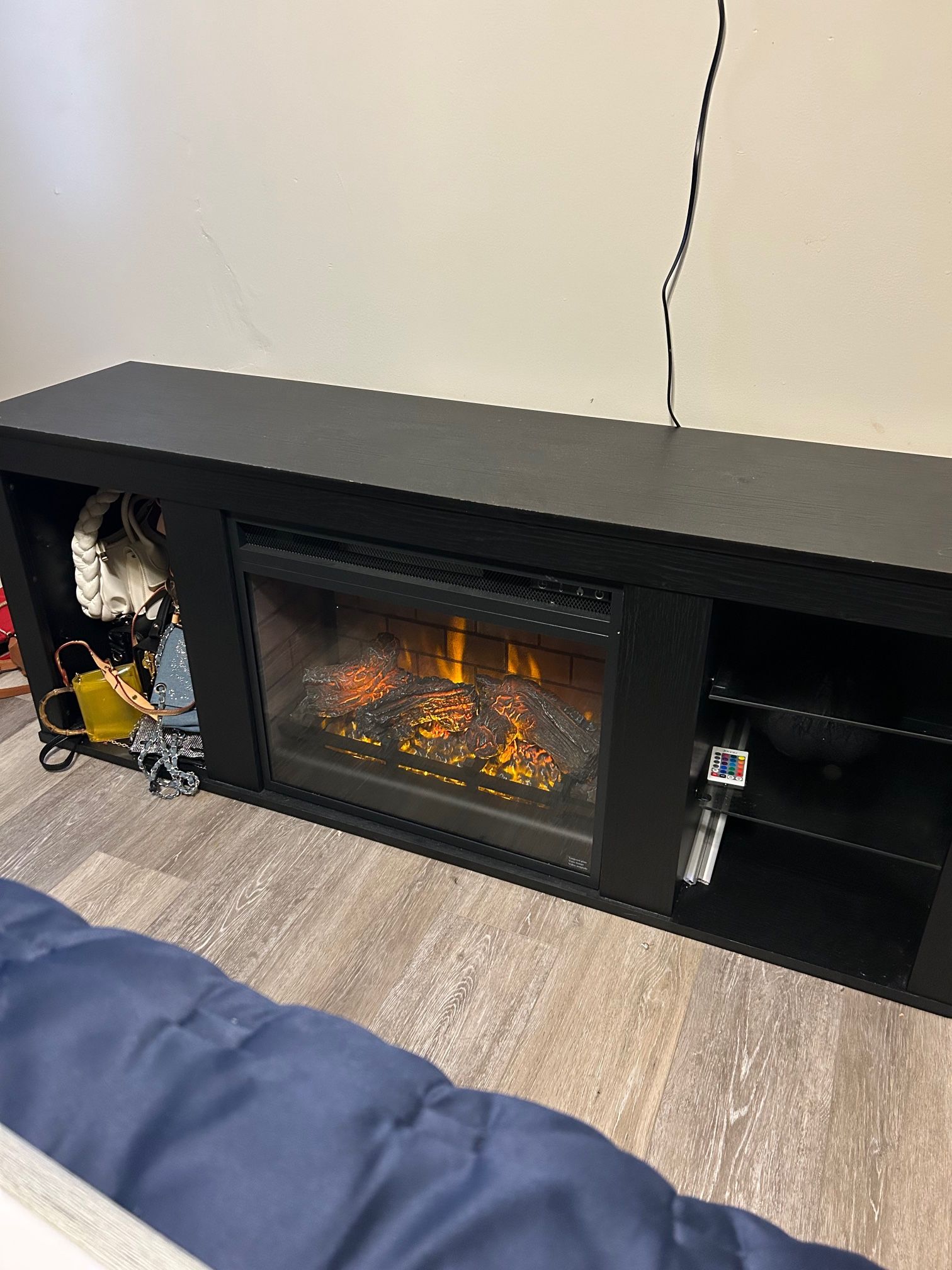 65” TV STAND WITH ELECTRIC FIREPLACE