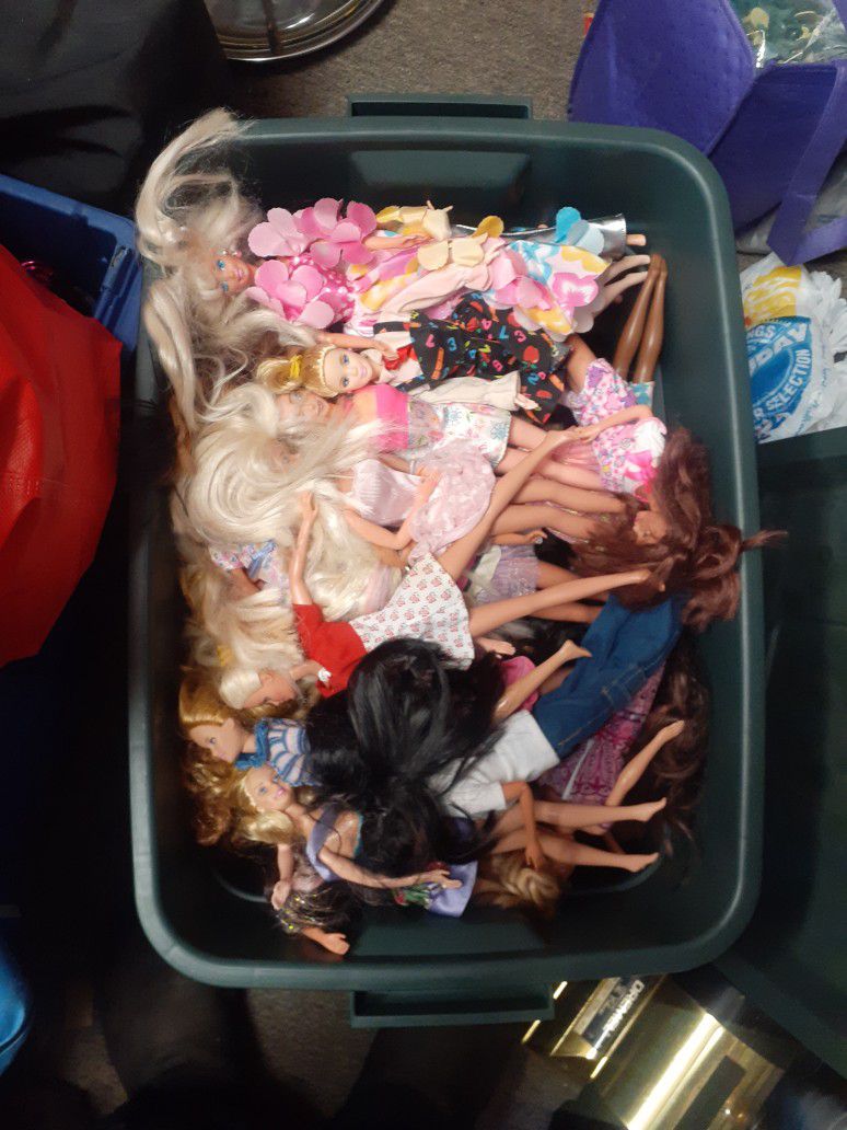 Barbie Dolls, With Clothes, Good Condition,  All Different, 5.00 Each