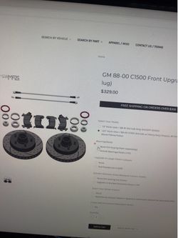 GM 88-00 C1500 Front Brake Upgrade Kit