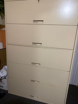 Metal file cabinet
