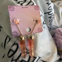Women’s Pink Dangling Earrings 