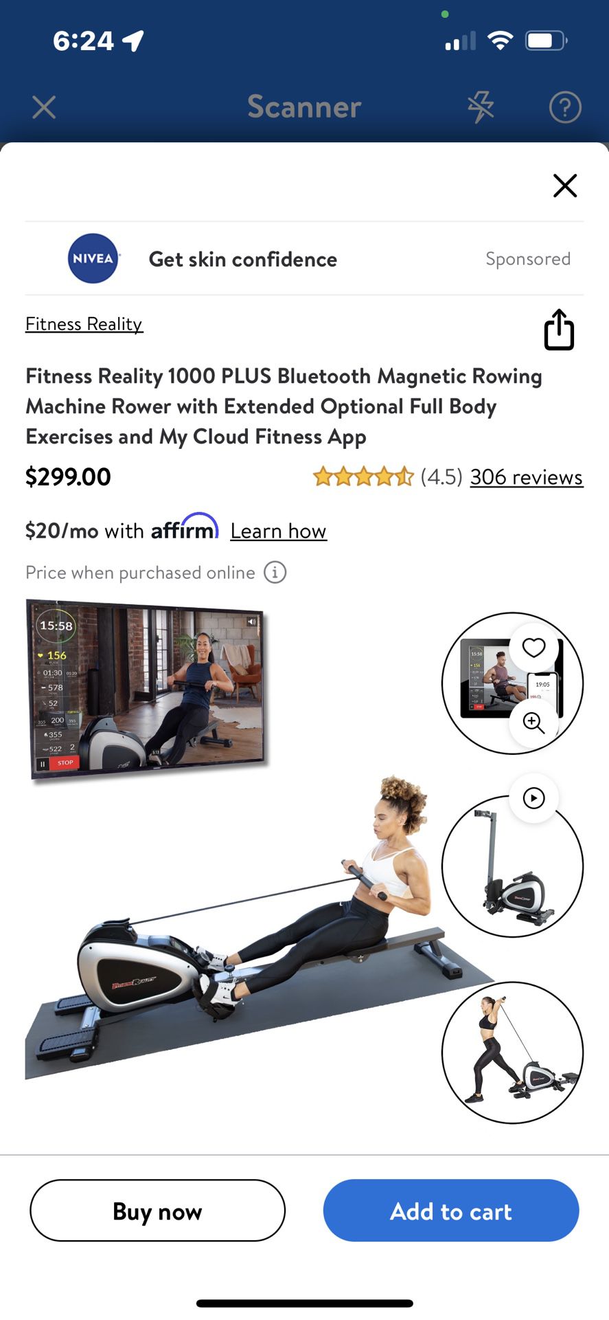 Fitness Reality 1000 Rowing Machine