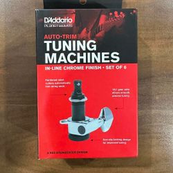 D'Addario AutoTrim Locking Tuners - In-Line 2022 - Chrome