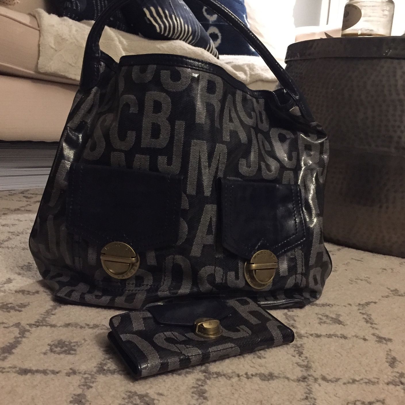 Marc Jacobs Laminated Logo Purse and Wallet