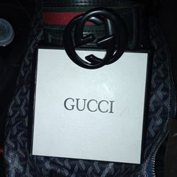 Gucci Leather Belt New In Box