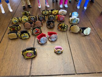 25 WWE Action Figure Belts