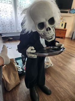 Halloween Skeleton Butler Decoration