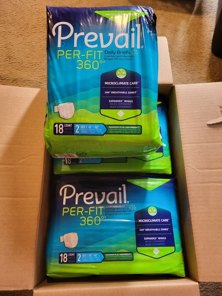 5x Pck Of Prevail Daily Brief $15!