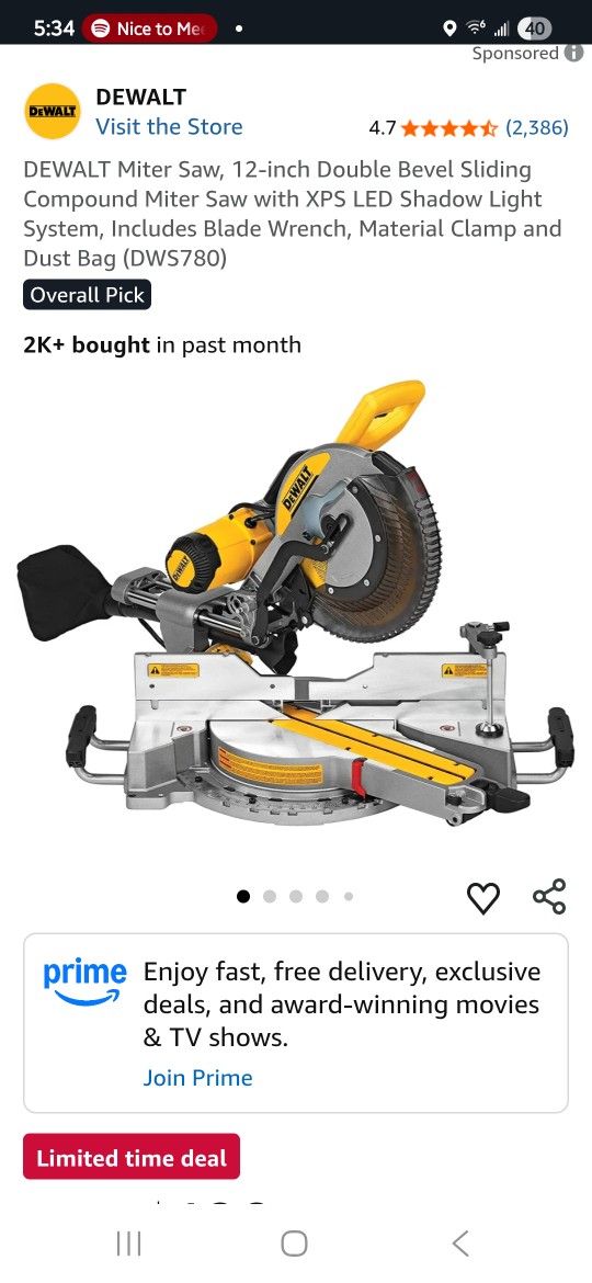 DEWALT Miter Saw, 12-inch 