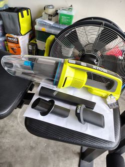 RYOBI ONE+ 18V Cordless Wet/Dry Hand Vacuum PCL702 w/ attachments/ TOOL ONLY-NO BATTERY