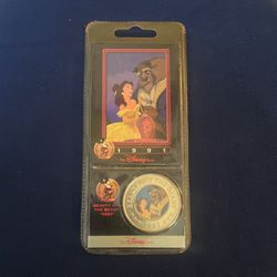 Disney Decades Coin “1991” Beauty & The Beast Coin #14 - RETIRED 