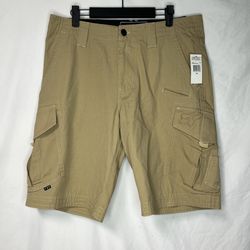 Vintage Y2K Fox Racing Slambozo Cargo Shorts Mens 32 Khaki NWT