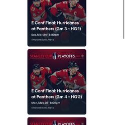 Panthers Conference Finals Sec 133 Row 7 Seats 13-14 