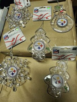 Pittsburgh STEELERS Christmas Ornaments!