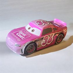Disney Store Pixar Cars Reb Meeker Pull 'N' Race Die Cast Pink 4” Tank coat