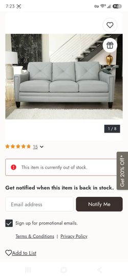 Abbyson Camile Sofa & Loveseat
