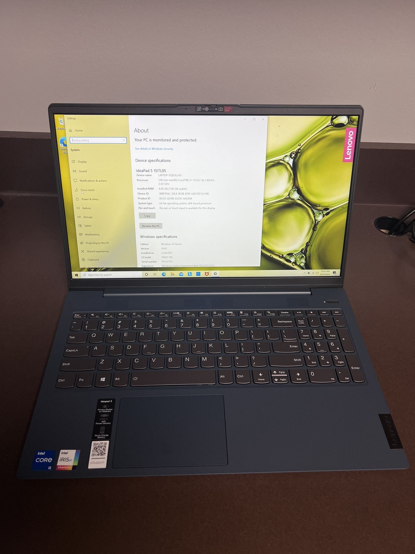 Lenovo IdeaPad 5 15iTL05,i5-1135G7,8GB/256GB