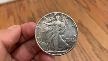 1943 standing liberty half dollar 90% silver