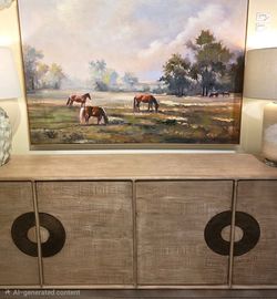 New Arrival!! Stunning Oversized Sideboard console 92" L