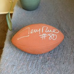 Jerry Rice Autographed Football 