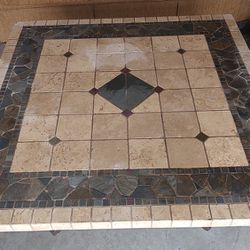 Mosaic Tile Top Patio/Porch Table