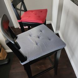 Ikea 2 Stools With Coushion