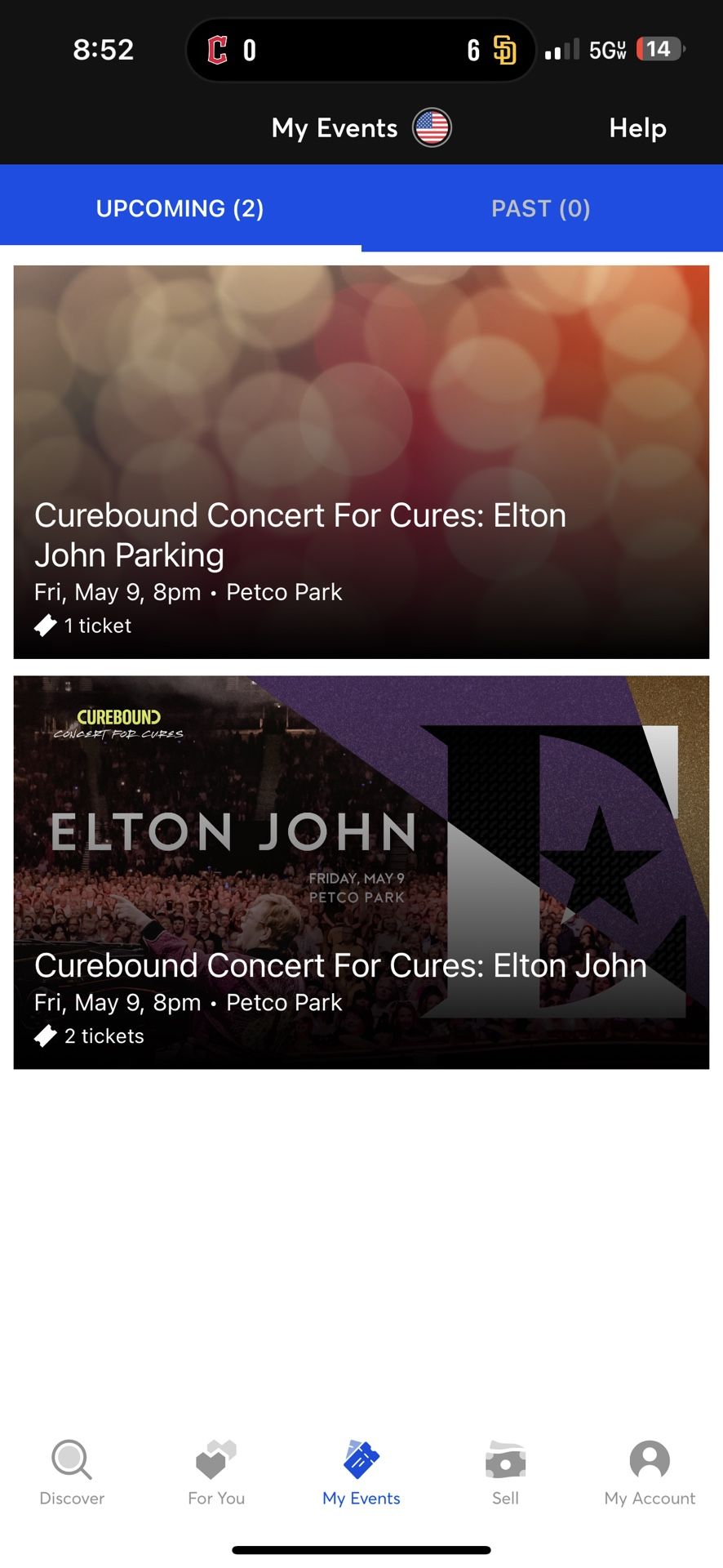 Curebound For a Cure -Elton John -5/9 @ 8pm