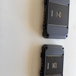 Alpine R2-A150M 1500 watt amplifier, and Alpine R2-A60F 400 watt 4 channel amplifier