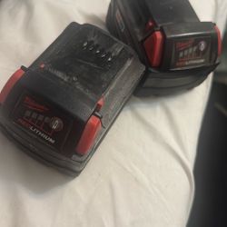 5.0 Milwaukee Batteries 