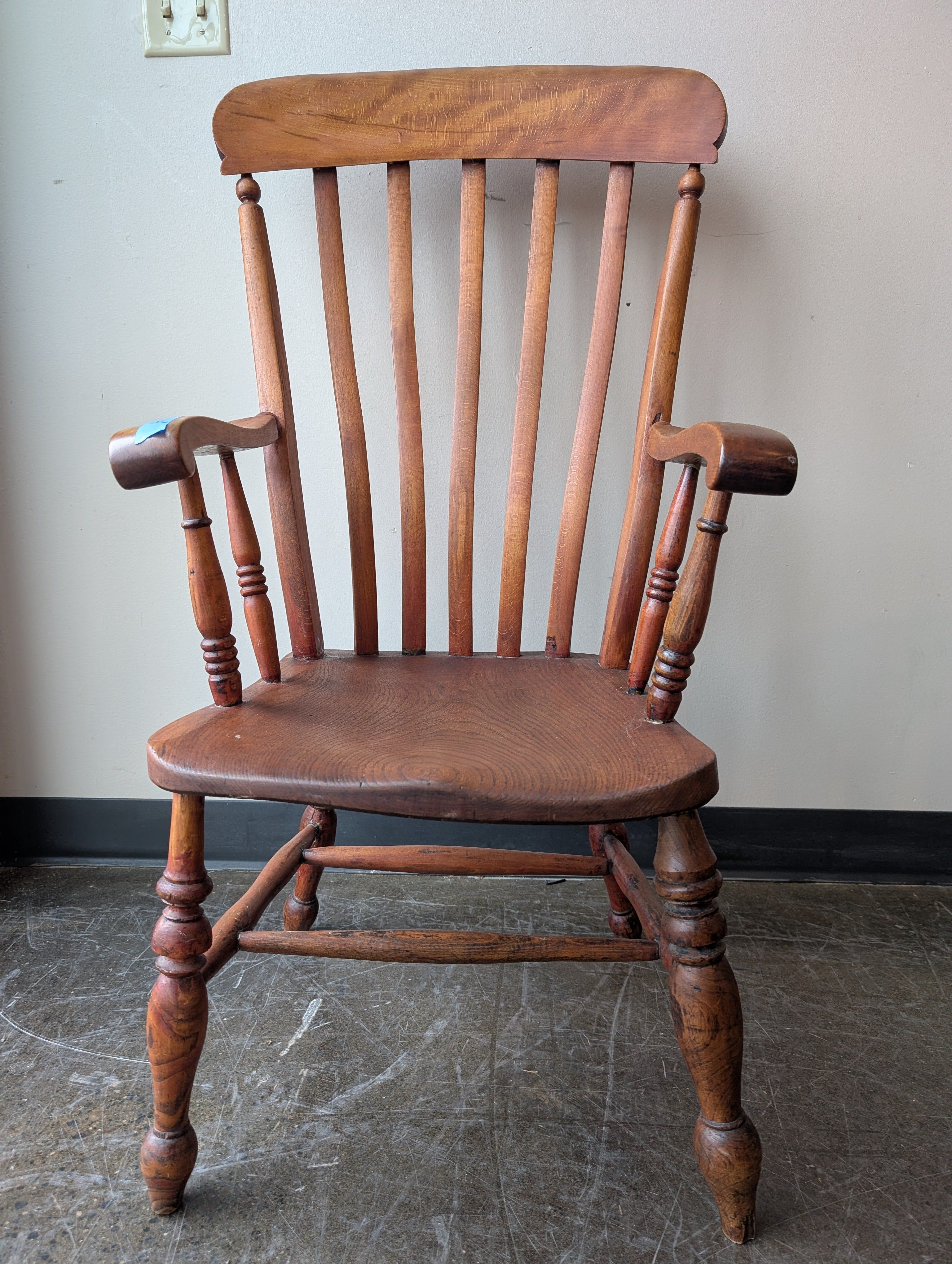 Classic Wooden Spindle Back Armchair